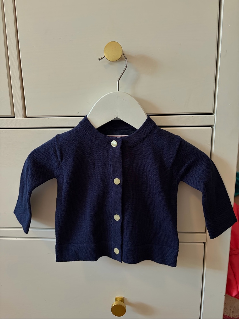 CPC Childrenswear Navy Cardigan 6-9M Cotton Classic Sweater